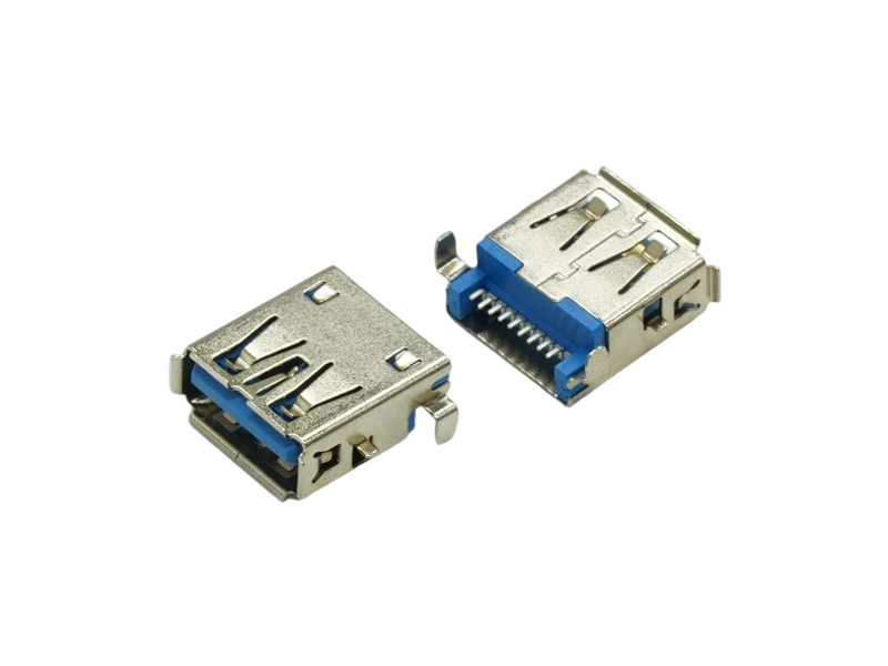 USB3.0 AF 沉板SMT方脚 卷边 